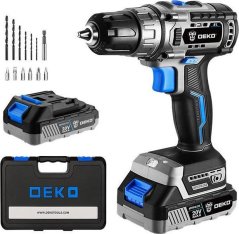 Deko Aku Vrtací šroubovák bezszczotkowa Deko Tools DKBL20DU3-S3 20V