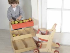 Masterkidz drevený Kočiar Sklepowy Na Zakupy Masterkidz
