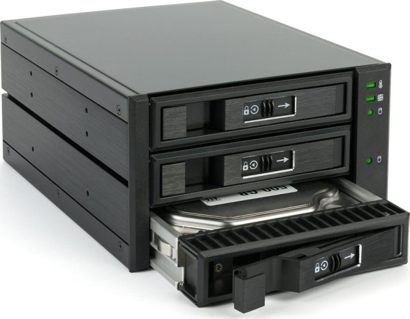 Fantec BP-T2131, SAS & SATA backplane for 3x 3.5"/2.5" HDD/SSD, black