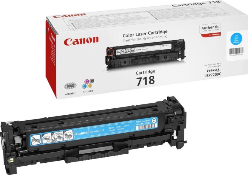 Canon CRG-718 Cyan Originál  (2661B002AA)