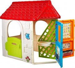 Feber Domček pre deti z drzwiami obrotowymi + 6 obszarów zabaw