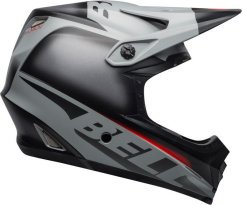 Bell Prilba na celú tvár FULL-9 FUSION MIPS matte gloss black gray crimson r. S (53-55 cm)