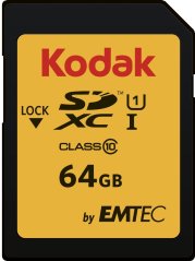 Kodak 580X SDXC 64 GB Class 10 UHS-I/U1 (EKMSD64GXC10K)