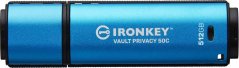 Kingston Kingston Technology IronKey Vault Privacy 50 pamięć USB 512 GB USB Type-C 3.2 Gen 1 (3.1 Gen 1) Čierny, Modrý