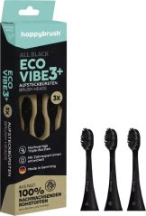 Happybrush ECO* VIBE 3+ 3 ks Čierny