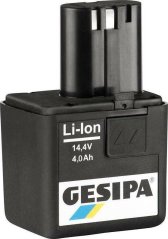 GESIPA akumulátor wtykowy litowo-jonowy, 14,4 V/4,0 Ah GESIPA