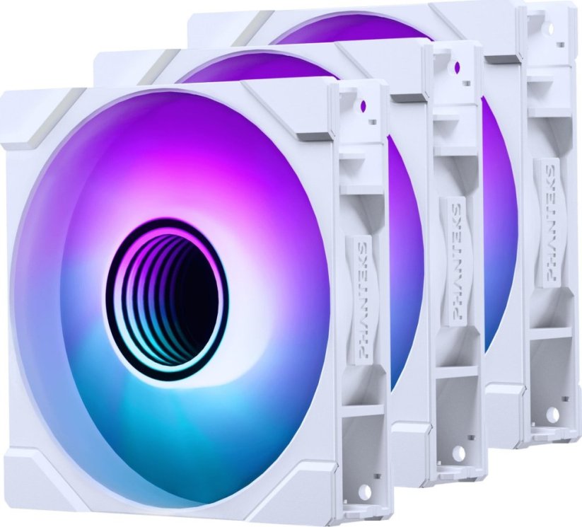 Phanteks PHANTEKS M25 Gen2 PWM D-RGB Lüfter, 3er-Pack - 120mm, weiß