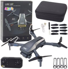 LeanToys Dron LU50 Air Podwójna Kamera HD MV Video Światła LED Aplikacja