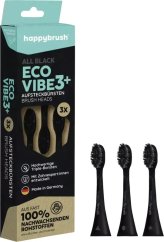 Happybrush ECO* VIBE 3+ 3 ks Čierny