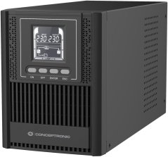 Conceptronic Conceptronic ZEUS52ES1K zasilacz UPS Podwójnej konwersji (online) 1 kVA 900 W 3 x gniazdo sieciowe