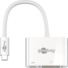 Goobay USB-C - DVI + USB-C Biely  (62108)