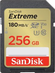 SanDisk Extreme SDXC 256 GB Class 10 UHS-I/U3 V30 (SDSDXVV-256G-GNCIN)