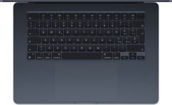 Apple MacBook Air 15" Midnight/M3-8C-CPU,10C-GPU/24GB/1TB SSD/BKey-ID-Deutsch/35W Dual USB-C Power