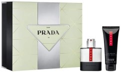 Prada Set Prada: Luna Rossa Carbon, Eau De Toilette, For Men, 50 ml + Luna Rossa Carbon, Revitalized, Shower Gel, Body, 75 ml For Men