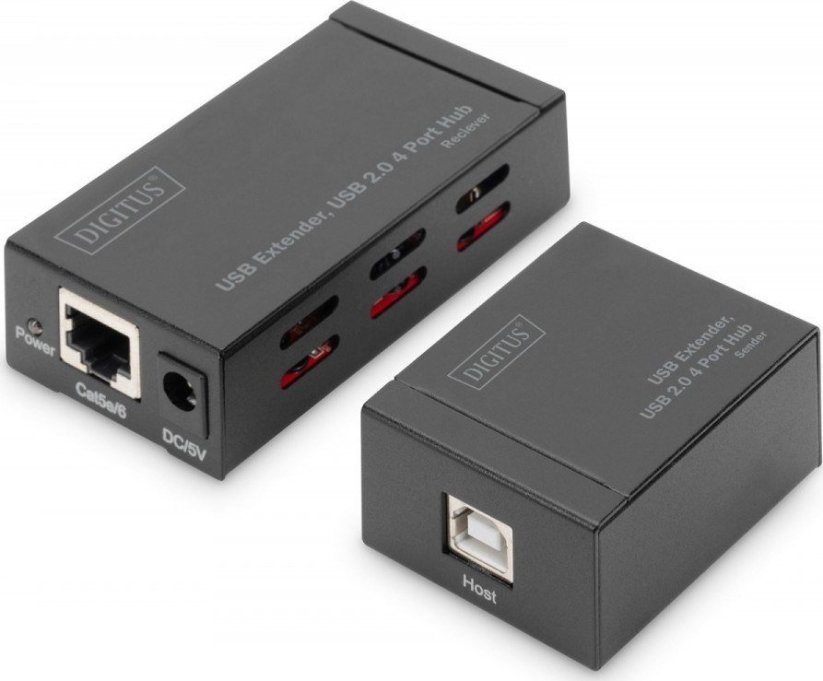 Digitus 1x RJ-45  + 4x USB-A 2.0 (DA-70143)