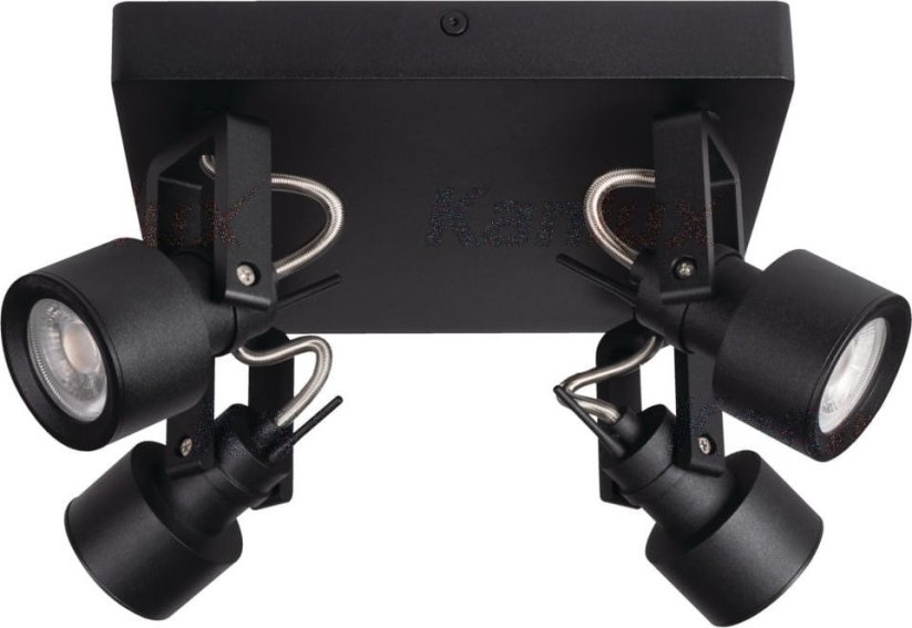 Kanlux Oprawa ścienno-na strop reflektory 4xGU10 10W Kanlux SONDA 34928 Čierny, metal