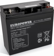 Europower akumulátor 12V 17Ah AGM EP17-12