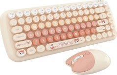 Mofii Bezprzewodowy Sada klawiatura + myszka MOFII Candy New 2.4G (Oranžový)