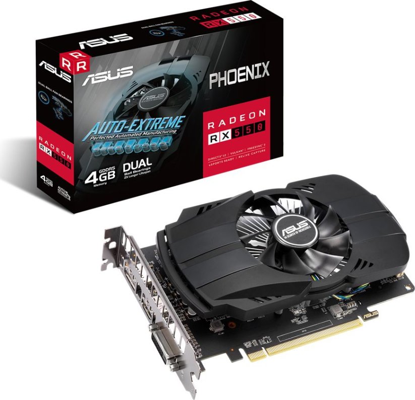 Asus Phoenix Radeon RX 550 Evo 4GB GDDR5 (PH-RX550-4G-EVO)