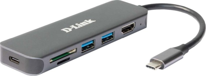 D-Link DUB-2327  6-in-1 USB-C Hub mit HDMI/USB-PD/SD-Reader retail