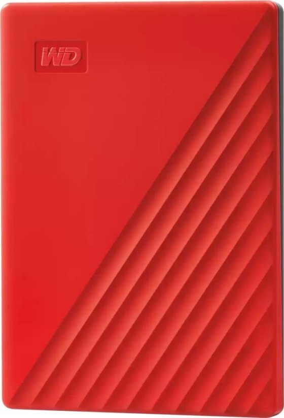 WD WD My Passport WDBR9S0060BRD - Festp - verschlusselt - 6 TB - extern (tragbar) - USB 3.2 Gen 1 - 256-Bit-AES - Rot