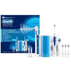 Oral-B Elektrisk tandbørste, Munddusch" Oral-B Pro 2000 + OxyJet Mundpflege Center Hvid, Mørkeblå"