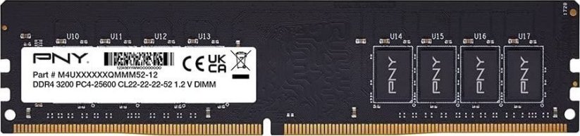 PNY Performance, DDR4, 32 GB, 3200MHz, CL22 (MD32GSD43200-SI)