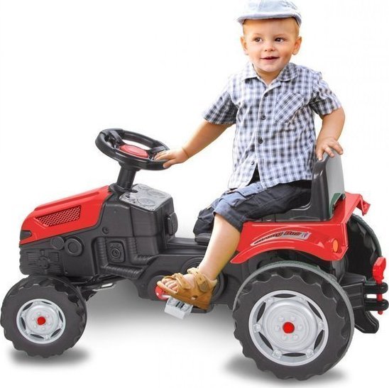 Jamara 460796 TRAKTOR na pedále Ciągnik Červený