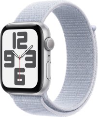 Apple Watch SE GPS 40mm Silver Alu Sport Loop Modrý  (MXEE3QF/A)