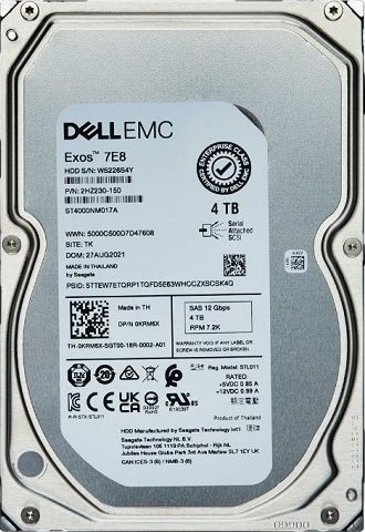 Dell 4TB 3.5'' SAS-3 (12Gb/s)  (400-BLES)