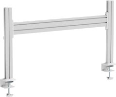 InLine InLine® Srokovwall Tischhalterung, Panel Aluminium 1m inkl. 2 Stützen 0,43m