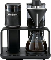 Melitta  EPOS Čierno-strieborný - so vstavaným mlynčekom