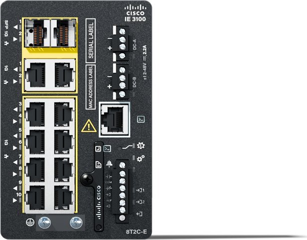 Cisco IE3100 w/8GE Copper 2GE Combo Fxd sys Nw (IE-3100-8T2C-E)