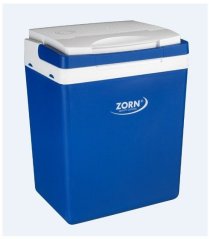 Oxe ZORN Z32 12/230V Køleboks Energiklasse: E (A - G) Termoelektrisk 230 V, 12 V Blå-hvid 30 l