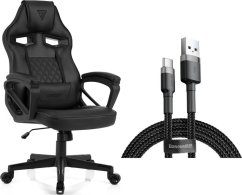 SENSE7 Knight - skórzany, czarny + kabel usb