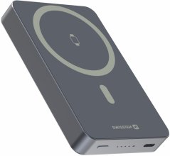 Swissten Swissten FUSION Power Bank Universal External Battery MagSafe / Apple Watch / 10000 mAh Silver