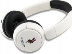 U.S. Polo Assn US Polo słuchawki nauszne Bluetooth USHPV6PUNH Biely/white DH Color Logo