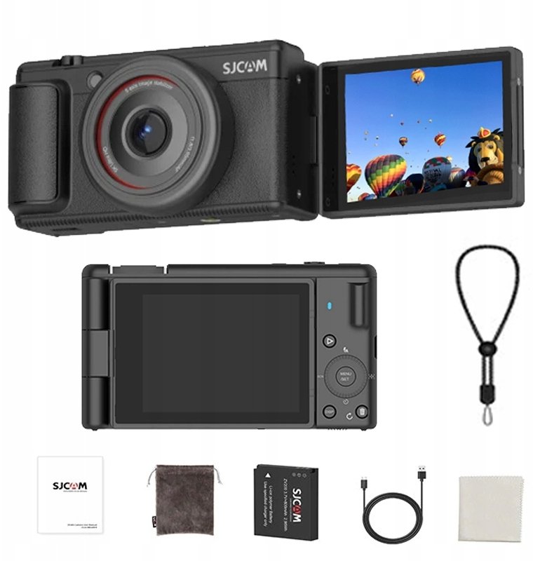 SJCAM Digitálny fotoaparát SJCAM ZV200 Pre nastorokovków Młodzieży kamera WEBCAM 5K 80Mpx