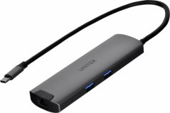 Unitek Aktywny Hub USB-C 5Gbps, HDMI RJ-45 PD 100W