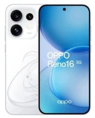 Oppo Reno16 5G 16,1 cm (6.32") Dual SIM Android 16.0 USB Type-C 8 GB 512 GB 6000 mAh Biely (110010237512)