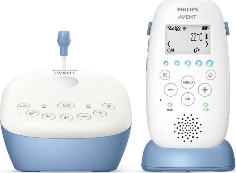 Philips Philips Avent  balta/zila - Radio aukle