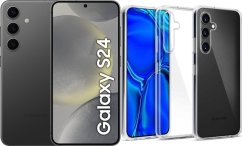 Samsung Galaxy S24 5G 8/256GB Czarny  (SM-S921BZK) + Etui Clear Case