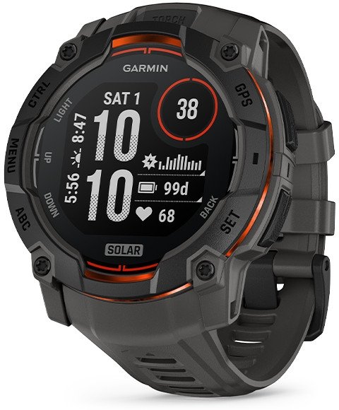 Garmin Instinct 3 Solar - 50mm Čierny (010-02935-00)