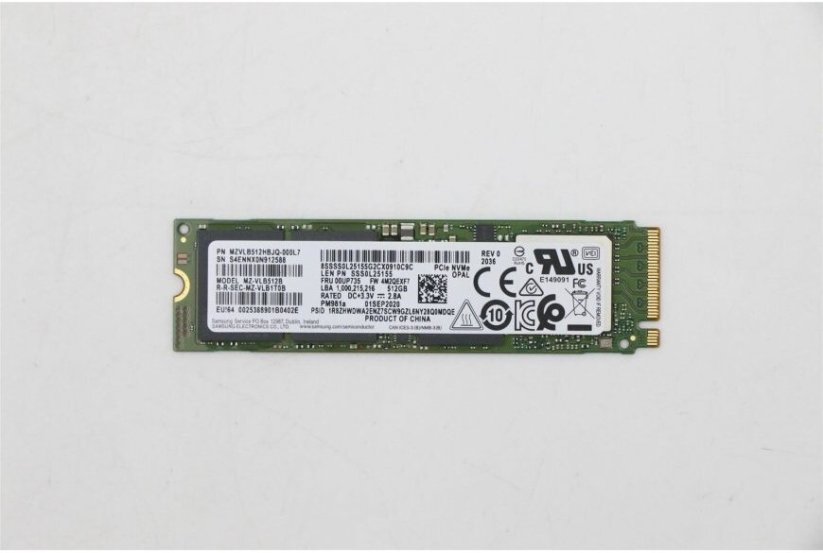 Lenovo 512GB M.2 2280 PCIe 3.0 x4 SSD