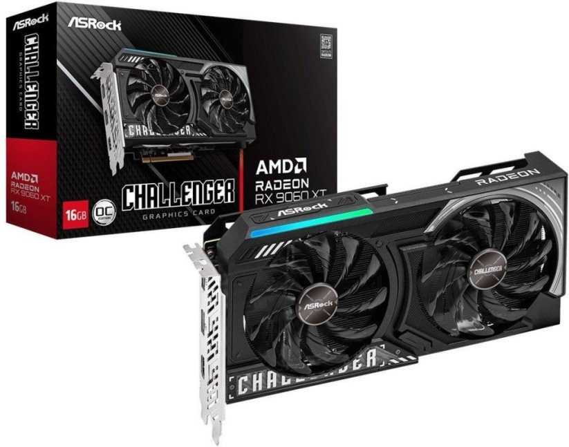 ASRock Radeon RX 9060 XT Challenger OC 16GB GDDR6 (RX9060XT CL 16GO)