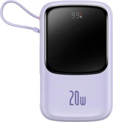 Baseus Qpow 20W Lightning 10000mAh Fialový