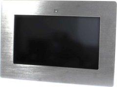Allnet Touch Display Tablet 14 Zoll zbh. Einbauset Einbaurahmen + Blende Silber