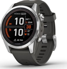 Garmin fenix 7S Pro Solar Silver/Graphite Band(010-02776-01)