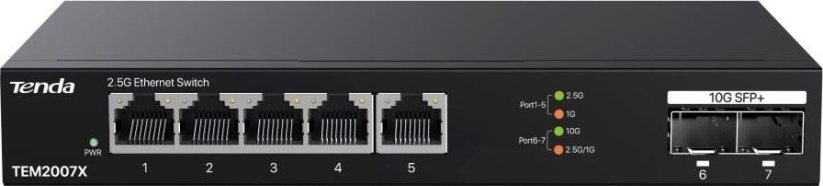 Tenda TEM2007X niezarządzalny 5x2,5GbE 2x10G SFP