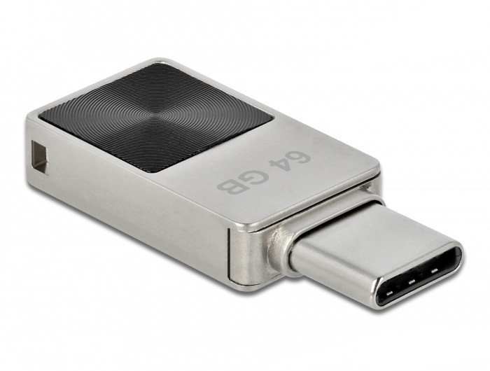 Delock STICK DELOCK Mini USB 5Gbps USB-C Speicherstick 64GB Metallgehäuse